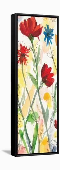 Sarahs Garden Panel II-Cheryl Warrick-Framed Stretched Canvas