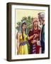 Sarai Introducing Hagar to Abraham-Pat Nicolle-Framed Giclee Print