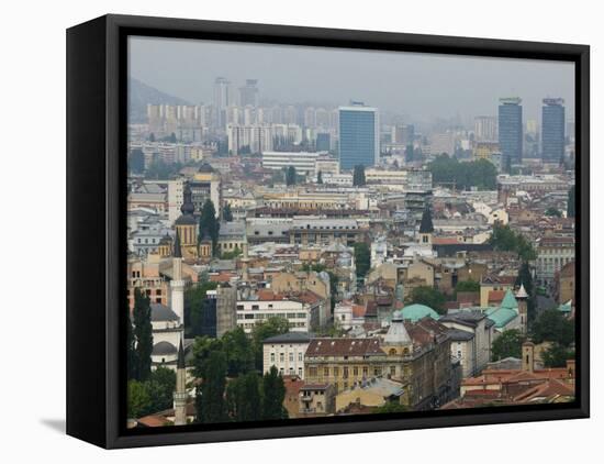Sarajevo, Bosnia and Herzegovina,-Walter Bibikow-Framed Stretched Canvas