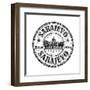 Sarajevo Grunge Rubber Stamp-oxlock-Framed Art Print