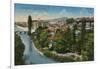 Sarajevo - View to the North of the City. Postcard Sent in 1913-Bosnian Photographer-Framed Giclee Print