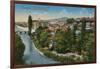 Sarajevo - View to the North of the City. Postcard Sent in 1913-Bosnian Photographer-Framed Giclee Print