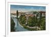 Sarajevo - View to the North of the City. Postcard Sent in 1913-Bosnian Photographer-Framed Giclee Print