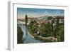 Sarajevo - View to the North of the City. Postcard Sent in 1913-Bosnian Photographer-Framed Giclee Print