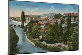 Sarajevo - View to the North of the City. Postcard Sent in 1913-Bosnian Photographer-Mounted Giclee Print