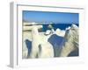 Sarakiniko Lunar Landscape, Sarakiniko Beach, Milos, Cyclades Islands, Greek Islands, Aegean Sea, G-Tuul-Framed Photographic Print