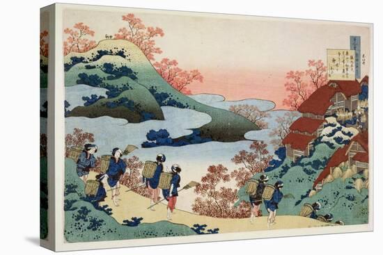 Saramaru Dayu, from the Series '100 Poems by 100 Poets Explained by a Nurse', C.1835-Katsushika Hokusai-Stretched Canvas
