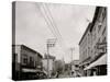 Saranac Lake, Broadway, Adirondacks, N.Y.-null-Stretched Canvas