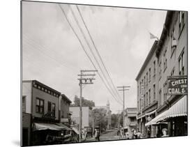 Saranac Lake, Broadway, Adirondacks, N.Y.-null-Mounted Photo