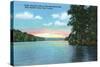 Saranac Lake, New York - Bartlett Carry Club View of Upper Saranac Lake-Lantern Press-Stretched Canvas