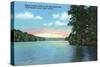 Saranac Lake, New York - Bartlett Carry Club View of Upper Saranac Lake-Lantern Press-Stretched Canvas