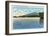 Saranac Lake, New York - Middle Saranac Lake View of Mount Ampersand-Lantern Press-Framed Art Print