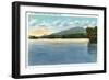 Saranac Lake, New York - Middle Saranac Lake View of Mount Ampersand-Lantern Press-Framed Art Print