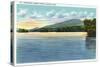 Saranac Lake, New York - Middle Saranac Lake View of Mount Ampersand-Lantern Press-Stretched Canvas