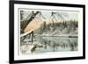 Saranac River, Adirondack Mountains, New York-null-Framed Premium Giclee Print