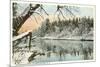 Saranac River, Adirondack Mountains, New York-null-Mounted Premium Giclee Print