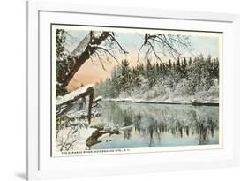 Saranac River, Adirondack Mountains, New York-null-Framed Art Print