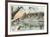 Saranac River, Adirondack Mountains, New York-null-Framed Art Print