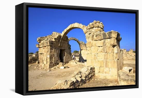 Saranda Kolones, Kato Paphos Archaeological Park, UNESCO World Heritage Site, Paphos, Cyprus-Neil Farrin-Framed Stretched Canvas