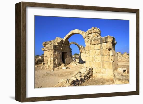 Saranda Kolones, Kato Paphos Archaeological Park, UNESCO World Heritage Site, Paphos, Cyprus-Neil Farrin-Framed Photographic Print