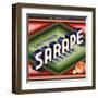 Sarape Brand - Rivera, California - Citrus Crate Label-Lantern Press-Framed Art Print