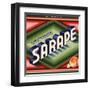 Sarape Brand - Rivera, California - Citrus Crate Label-Lantern Press-Framed Art Print