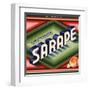 Sarape Brand - Rivera, California - Citrus Crate Label-Lantern Press-Framed Art Print