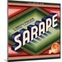 Sarape Brand - Rivera, California - Citrus Crate Label-Lantern Press-Mounted Art Print