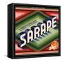 Sarape Brand - Rivera, California - Citrus Crate Label-Lantern Press-Framed Stretched Canvas