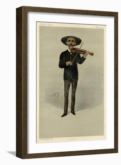 Sarasate, VFair 1889-Carlo Pellegrini-Framed Art Print