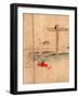 Sarasikubi No Zu, Beheading. with Blood Gushing from the Neck; a Bound Prisoner Kneels Nearby-null-Framed Giclee Print