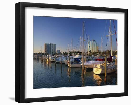 Sarasota Marina in the Evening, Florida, United States of America, North America-Tomlinson Ruth-Framed Photographic Print