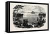 Saratoga Lake, USA, 1870s-null-Framed Stretched Canvas