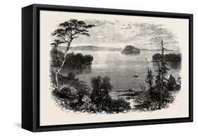 Saratoga Lake, USA, 1870s-null-Framed Stretched Canvas