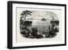 Saratoga Lake, USA, 1870s-null-Framed Premium Giclee Print