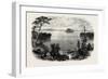 Saratoga Lake, USA, 1870s-null-Framed Premium Giclee Print