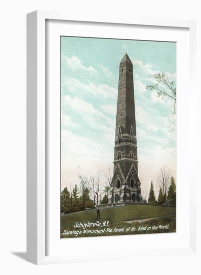Saratoga Monument, Schuylerville-null-Framed Art Print