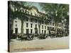 Saratoga Springs, New York - American-Adelphia Hotel Buildings-Lantern Press-Stretched Canvas