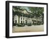 Saratoga Springs, New York - American-Adelphia Hotel Buildings-Lantern Press-Framed Art Print