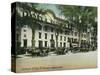 Saratoga Springs, New York - American-Adelphia Hotel Buildings-Lantern Press-Stretched Canvas