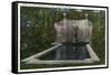 Saratoga Springs, New York - City Park, Spirit of Life Fountain View-Lantern Press-Framed Stretched Canvas