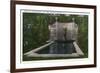 Saratoga Springs, New York - City Park, Spirit of Life Fountain View-Lantern Press-Framed Premium Giclee Print