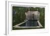 Saratoga Springs, New York - City Park, Spirit of Life Fountain View-Lantern Press-Framed Art Print