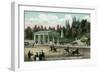 Saratoga Springs, New York - Congress Spring Scene in 1848-Lantern Press-Framed Art Print