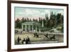 Saratoga Springs, New York - Congress Spring Scene in 1848-Lantern Press-Framed Art Print