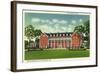 Saratoga Springs, New York - Exterior View of the Gideon Putnam Hotel-Lantern Press-Framed Art Print