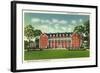 Saratoga Springs, New York - Exterior View of the Gideon Putnam Hotel-Lantern Press-Framed Art Print