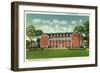 Saratoga Springs, New York - Exterior View of the Gideon Putnam Hotel-Lantern Press-Framed Art Print