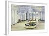 Saratoga Springs, New York - Hall of Springs Interior View-Lantern Press-Framed Art Print