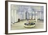 Saratoga Springs, New York - Hall of Springs Interior View-Lantern Press-Framed Art Print